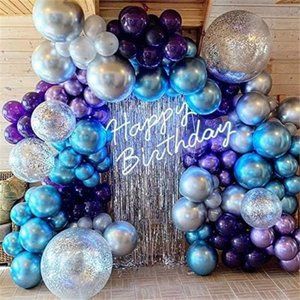 Purple Balloon Arch Garland Kit-Macaron Purple Balloon Metallic Purple Balloon